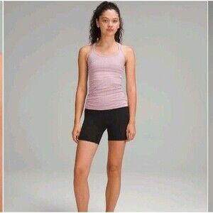 lululemon Ebb to Street Tank Top Light Support B/C Cup  Rose Blush  Size 12